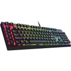 Razer Клавіатура механічна BlackWidow V4 X, 110key, Yellow Switch, USB-A, EN/RU, RGB, чорний