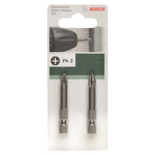 Bosch Біти PH2 XH, 49мм, 2шт Bosch Біти PH2 XH, 49мм, 2шт