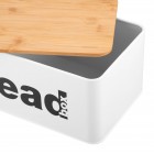 ARDESTO Хлібниця Midori 33х18х13см, метал, бамбук, білий ARDESTO Хлібниця Midori 33х18х13см, метал, бамбук, білий