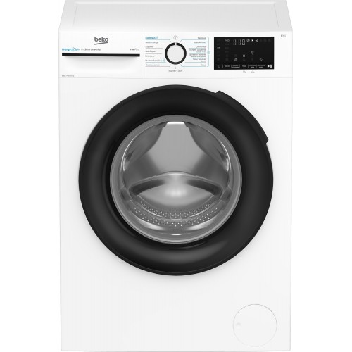 Beko Пральна машина фронтальна, 8кг, 1400, A+++, 55см, дисплей, інвертор, пара, білий