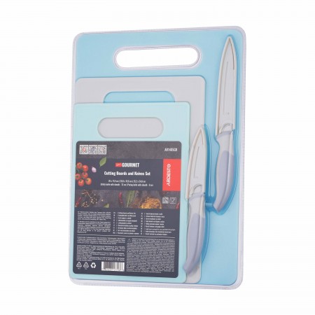 Набір кухонних дошок і ножів Ardesto Gemini Gourmet, 5 предм