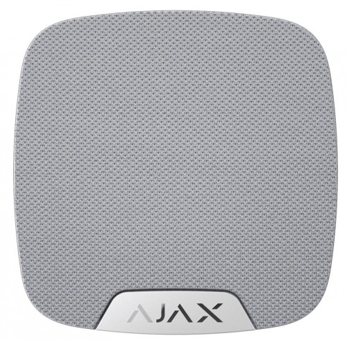 Ajax Бездротова кімнатна сирена HomeSiren, Jeweller, 105 дБ, 3V CR123A, біла