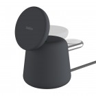 Belkin Зарядний пристрій бездротовий 2в1 MagSafe iPhone/Watch/AirPods, Charcoal Mass Belkin Зарядний пристрій бездротовий 2в1 MagSafe iPhone/Watch/AirPods, Charcoal Mass