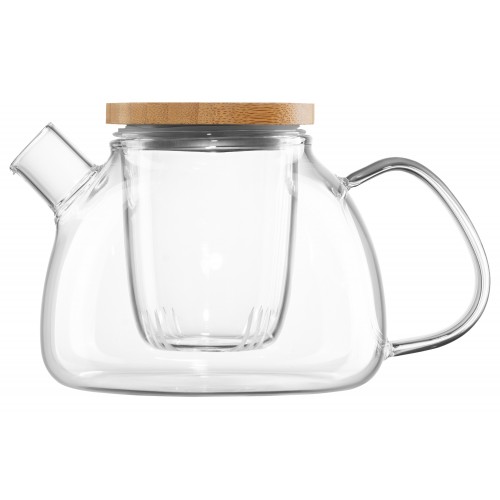 ARDESTO Заварник, 1000мл, боросилікатне скло, бамбук, прозорий