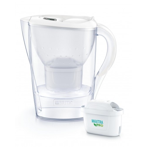 Brita Фільтр-глечик Marella Memo MXPro 2.4л (1.4л очищеної води) + 3 картриджа білий