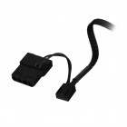 2E Корпусний вентилятор F120-SN, 120мм, 500-1500rpm, 4pin 24dBa, чорний