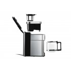 ARDESTO Кавоваркакрапельна Steel Collection YCM-D1200, 1.2л, зерно+мелена, дисплей, сріблясто-чорний