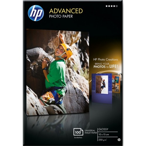 HP Advanced Glossy Photo Paper[глянцевая 10x15 см, 250 г/м, 100л.]