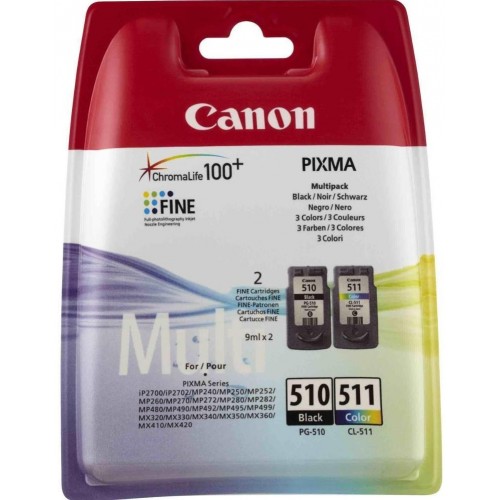 Canon Комплект No.510: Картридж Canon PG-510Bk/CL-511 кол. Multi Pack