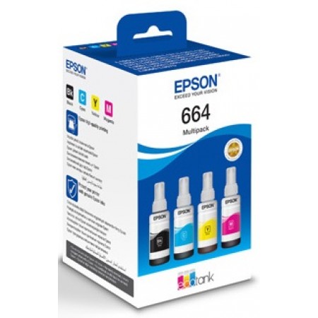Epson Контейнери з чорнилом L100/L200 Multipack (C,M,Y,Bk)