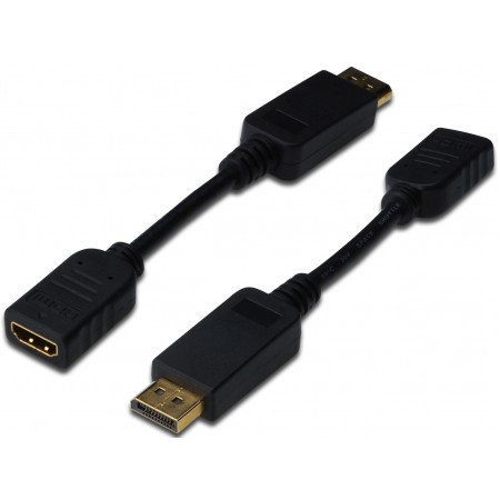 Digitus Адаптер DisplayPort > HDMI (M/F), Full HD