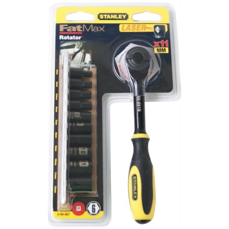 Stanley Набір торцевих голівок Rotator, 1/4