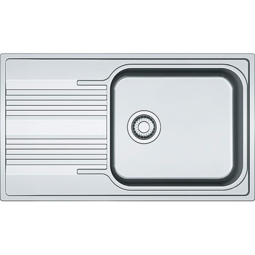 Franke Мийка кухонна Smart, нерж.сталь, прямокутник, з крилом, 860х500х190мм, чаша - 1, накладна, SRX 611-86 XL, нерж поліров. Franke Мийка кухонна Smart, нерж.сталь, прямокутник, з крилом, 860х500х190мм, чаша - 1, накладна, SRX 611-86 XL, нерж поліров.