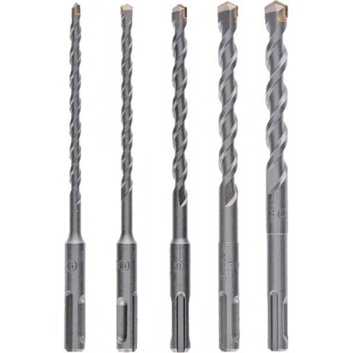 Bosch Набір бурів по бетону, SDS-Plus, 5шт, 5,6,7,8,10мм Bosch Набір бурів по бетону, SDS-Plus, 5шт, 5,6,7,8,10мм