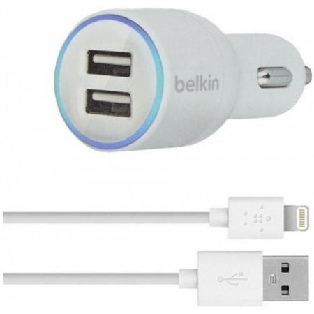 Зарядные устройства Belkin Dual Car Charger with Lightning t