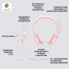 Гарнітура дротова Logitech H390 USB Rose (981-001281)