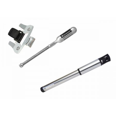 Насос велосипедний Birzman Infinite / ручний / 90psi / срібл