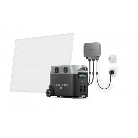 Комплект EcoFlow PowerStream - мікроінвертор 600W + зарядна 