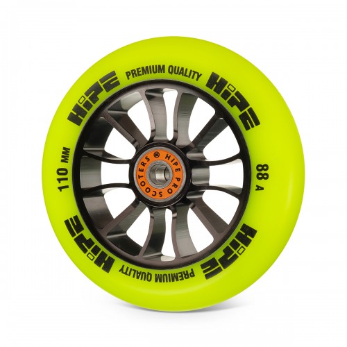  Колесо для трюкового самоката Hipe H01 110мм, Black/Yellow