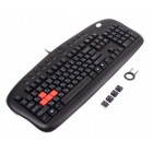 Клавіатура A4 KB-28-G-2 Multimedia, PS-2,чорна  Game Master  12 гарячих клавіш