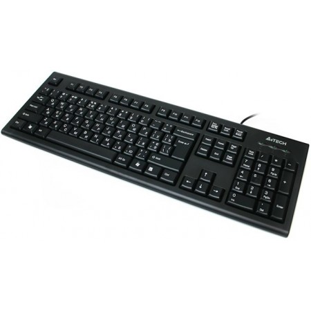 Клавіатура A4-KR-85 PS/2, чорна, w.Ukr.keys Comfort Rounded 