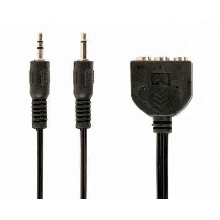 Аудіо-кабель Cablexpert CC-MIC-1, перехідник 3.5мм/3х3.5мм м