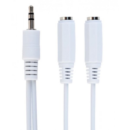 Аудіо-кабель Cablexpert CCA-415W, 3.5мм "тато"/2х3