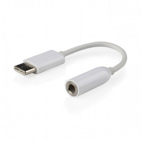 Адаптер Cablexpert CCA-UC3.5F-01-W, Type-C - стерео-аудіо 3.5 mm Адаптер Cablexpert CCA-UC3.5F-01-W, Type-C - стерео-аудіо 3.5 mm