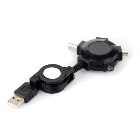 Адаптер Cablexpert A-USB4TO1, 3 mini пори USB та BM порт USB