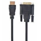 Кабель Cablexpert CC-HDMI-DVI-10MC, HDMI папа/DVI папа, позолочені коннектори, 10 м Кабель Cablexpert CC-HDMI-DVI-10MC, HDMI папа/DVI папа, позолочені коннектори, 10 м