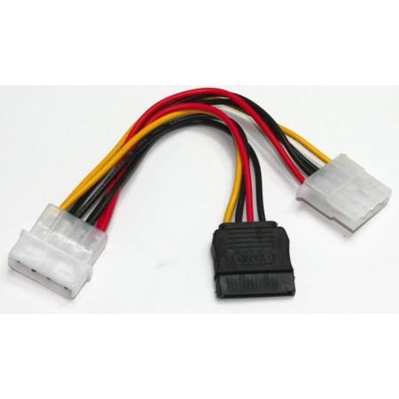 Кабель Cablexpert CC-SATA-PSY2, кабель живлення (Molex) папа