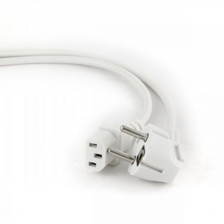 Кабель силовий Cablexpert PC-186W-VDE, білий колір, довжина 