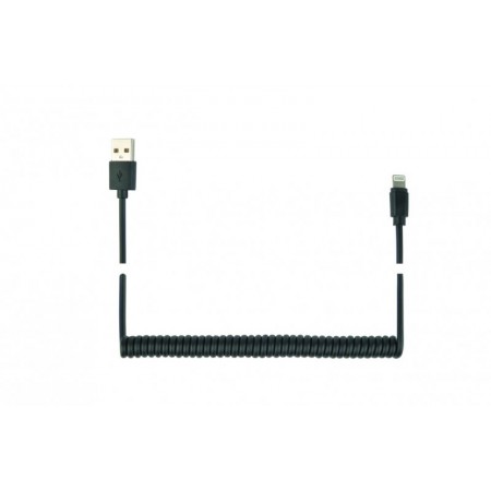 Кабель спіральний Cablexpert CC-LMAM-1.5M, USB 2.0 AM-папа/L