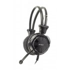 Навушники HS-28-1 з мікрофоном, чорного кольору Навушники HS-28-1 з мікрофоном, чорного кольору