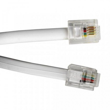 Телефонний кабель Cablexpert TC6P4C-7.5M, 6P4C,  7.5 м