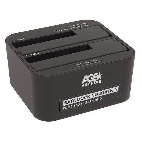 Док-станція AgeStar 3UBT6-6G, для 2.5''/3.5'' SATA HDD, USB 3.0