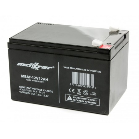 Акумуляторна батарея Maxxter MBAT-12V12AH, 12В 12Ач