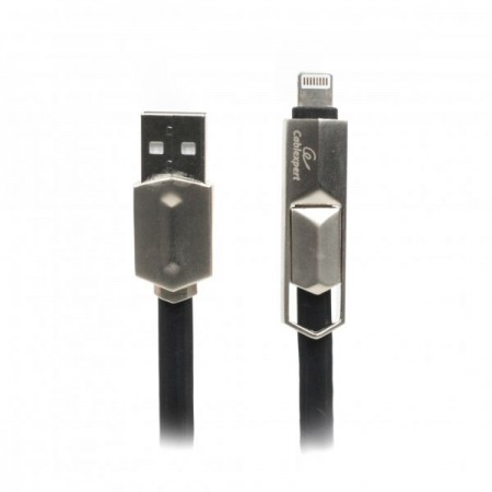 Кабель Cablexpert CCPB-ML-USB-05BK, USB 2.0  А-тато/Lightnin
