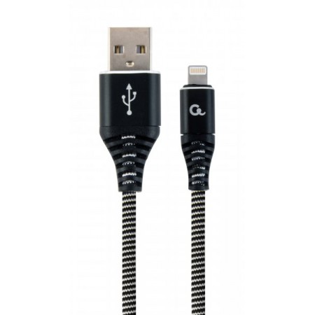 Кабель Cablexpert CC-USB2B-AMLM-2M-BW, USB 2.0 А-тато/Lightn