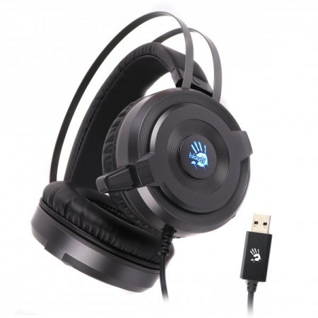 Гарнітура ігрова Bloody G520S з підсвічуванням, чорний колір