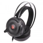 Гарнітура ігрова Bloody G520S з підсвічуванням, чорний колір, USB Гарнітура ігрова Bloody G520S з підсвічуванням, чорний колір, USB