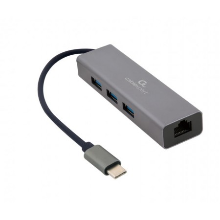 Адаптер Cablexpert A-CMU3-LAN-01, з USB Type-C на Gigabit Et