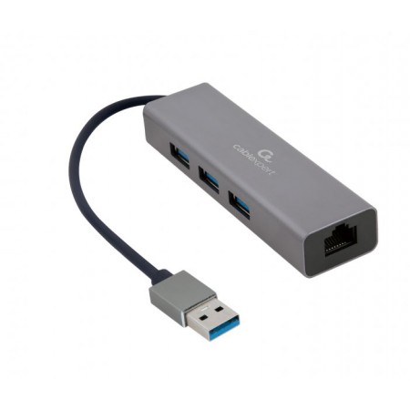 Адаптер Cablexpert A-AMU3-LAN-01, з USB-A на Gigabit Etherne