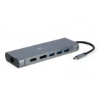 Адаптер Cablexpert A-CM-COMBO8-01, USB Type-C 8-в-1 Адаптер Cablexpert A-CM-COMBO8-01, USB Type-C 8-в-1