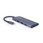 Адаптер Cablexpert A-CM-COMBO3-01, USB Type-C 3-в-1 Адаптер Cablexpert A-CM-COMBO3-01, USB Type-C 3-в-1