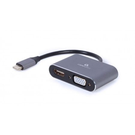 Адаптер-перехідник USB-C на HDMI/VGA Cablexpert A-USB3C-HDMI