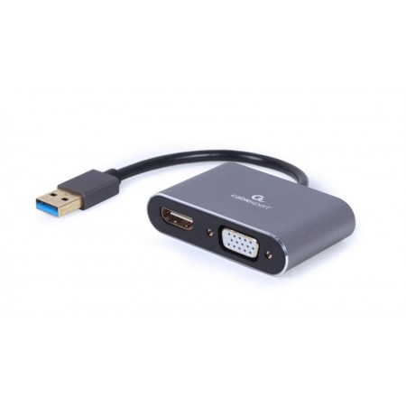 Адаптер-перехідник USB-A на HDMI/VGA Cablexpert A-USB3-HDMIV