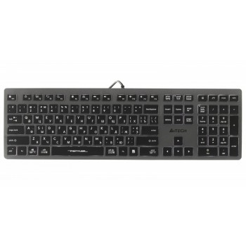 Клавіатура A4-Tech Fstyler FX60, сірий колір, USB, біле підс