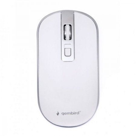 Бездротова оптична миша,Gembird  MUSW-4B-06-WS, білий з сіри