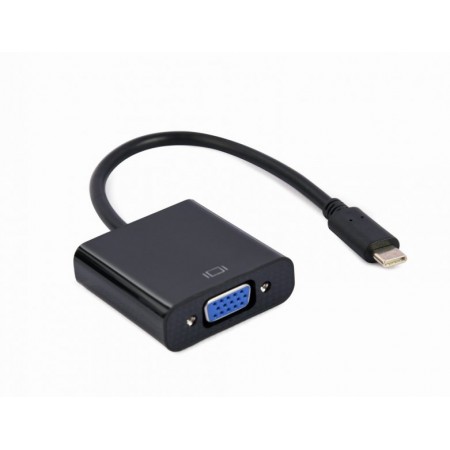 Адаптер-перехідник USB Type-C на VGA , Cablexpert A-CM-VGAF-